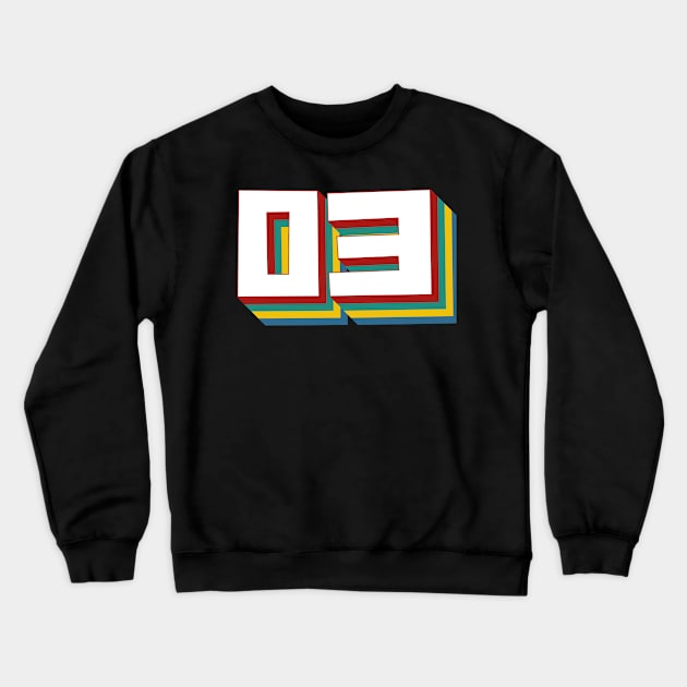 Number 3 Crewneck Sweatshirt by n23tees